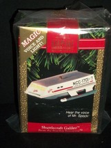 Hallmark Christmas Ornament Shuttlecraft Galileo Spock Voice 1992 Star Trek - £27.96 GBP