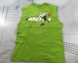 Vintage And1 Tank Top Youth Large 14-16 Green Basketball Large Logo Shirt - £14.81 GBP