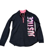 Justice Active Girls Long Sleeve Half-Zip Pullover Top Size 12 Black & Pink - €8,26 EUR Justice Active Girls Long Sleeve Half-Zip Pullover Top Size 12 Black & Pink - €8,26 EUR