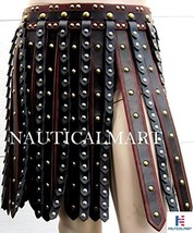 Leather Armor Deluxe Roman Gladiator War Skirt Halloween Costume - £229.09 GBP