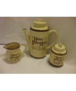 Shabby Chic 5 pcs Porcelain Coffee/Tea Set With Lids Sugar Bowl And Crea... - $69.99