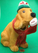 Russ Berrie and Co.,Inc. Christmas Bobblehead Dog   Approx. 9&quot; Tall - £22.01 GBP