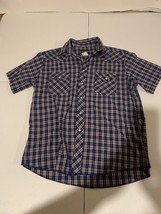 Wrangler Men’s Size L Pearl Snap Button Down Plaid Western Short Sleeve ... - £11.23 GBP