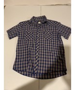 Wrangler Men’s Size L Pearl Snap Button Down Plaid Western Short Sleeve ... - $13.98