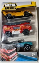 Zuru Metal Machines Die Cast Cars 3 Pack • Rush, Inferno, and Cadet. 1:64 Scale. - $4.41