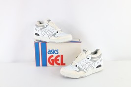 NOS Vintage 90s Asics Mens 9.5 Spell Out Echelon Sneakers Shoes White Gr... - $98.95