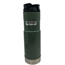 Stanley Classic 20 oz One Hand Vacuum Tumbler Mug Hammertone Green Push ... - $99.00