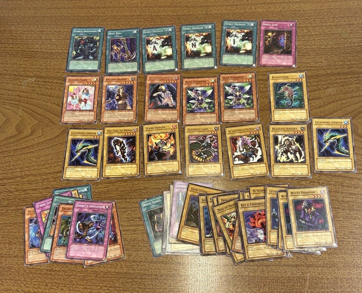 Yugioh Card Lot Played Konami Cards Lot Of 54 LON LOD LOB - $15.91