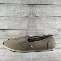 Bobs By Skechers Womens Size 8.5 Slip-On Loafer Flats Taupe 33645 - £11.71 GBP