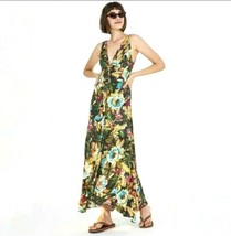 Farm Rio Sz S Garden Dreams Maxi Sun Dress Long Crepe Floral Womens $268 - $98.99