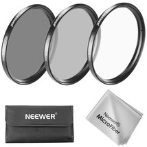 NEEWER 49mm ND Lens Filter Kit, UV + Circular Polarizer(CPL) + ND4 Filters Optic - $26.99