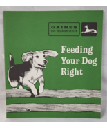 1973 FEEDING YOUR DOG RIGHT BOOKLET BY GAINES VINTAGE PET REFERENCE INFO... - £19.74 GBP