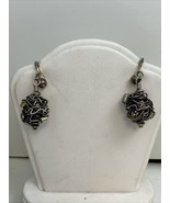 Leach &amp; Garner 925 Sterling Silver Modernist Twist Wire Clip-On Dangle E... - $51.49 CAD
