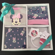Disney Minnie Mouse 4 Piece Layette Gift Set (Baby / Newborn Clothing) - £14.17 GBP