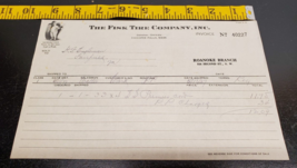 May 18, 1927 The Fisk Tire Company Inc. Invoice-baby with tire - $17.38