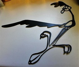 Clever Roadrunner  Metal Art Satin Black  19&quot;  X 16 1/1&quot; - £23.18 GBP