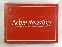 Adverteasing Board Game 1988 of Slogans, Commercials, Jingles 100% Compl... - $13.74