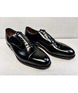 Johnston &amp; Murphy Melton Cap Toe Shoe Black Calfskin 11 D US - $163.13 CAD