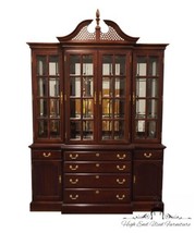 Pennsylvania Classics Solid Cherry Traditional Chippendale Style 66&quot; Lighted ... - £1,596.70 GBP