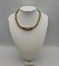 Charter Club Pave Tunnel Mesh Collar Necklace - $16.36