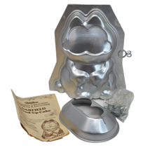 VINTAGE 1978 WILTON GARFIELD 3D STAND UP METAL CAKE PAN COMPLETE W/ INST... - $621.57 MXN