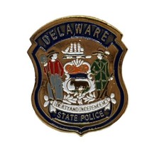 Delaware State Police Department Law Enforcement Enamel Lapel Hat Pin - £11.97 GBP