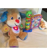Fisher Price Laugh and Learn Baby Rattle Plush Smart Stages Dog Storyboo... - £16.02 GBP