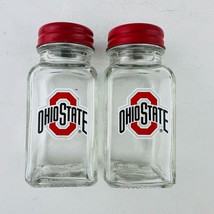 Ohio State University Buckeyes Diner Style Salt &amp; Pepper Shakers Vintage 50s - £17.02 GBP