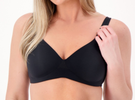 Cuddl Duds Intimates Smooth Micro Perfect Support Wirefree Bra - Anthracite, M - £17.40 GBP