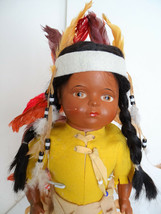 Antique Vintage 1916 Madame Hendren 19&quot; Indian Chief Native American All Orig. - £67.23 GBP
