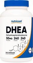 Nutricost DHEA 50mg Gluten Free Soy Free Non-GMO 3rd Party Tested 240 Capsules - $27.99