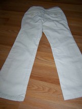 Girl&#39;s Size 7 Regular Gap Kids Boot Cut Stretch Corduroy Pants Off White Cream - £15.02 GBP