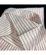 2 Yd + Red and White Striped Fabric 45” Wide - £7.81 GBP