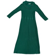 NEW Sandra Darren Sweater Dress Medium Green Bodycon Rayon Polyester Mid... - $32.39