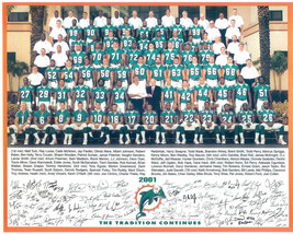2001 MIAMI DOLPHINS 8X10 TEAM PHOTO PICTURE NFL FOOTBALL - $4.94