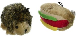 Dog Toys 2 Petmate Booda Zoobilee Hedgehog And Hotdog Plush Dog Toy Hotdog - $16.41