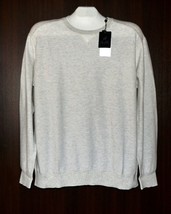 Raffi  Gray Italy Design Long Sleeve Cotton Men&#39;s Sweater Size 2XL NEW - $80.02