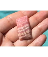 Argentina Pink Rhodochrosite Freeform Rectangle Shape 18x32mm Cabochon G... - £28.73 GBP