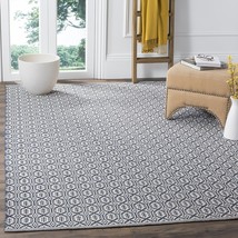 SAFAVIEH Montauk Collection Area Rug - 6' x 9', Ivory & Navy, Handmade Flat Weav - $180.99