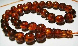 Islamic  Prayer beads Natural Baltic Amber tasbih pressed beads  26,78gr... - £95.19 GBP