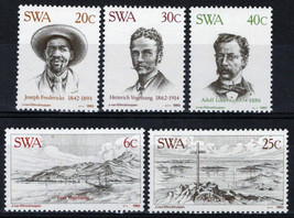 ZAYIX South West Africa SWA 503-507 MNH Explorers Vogelsang Luderitz 092022S68 - £1.47 GBP