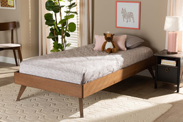 Mabyn Ash Walnut Twin Size Platform Bed - $4,041.98 MXN