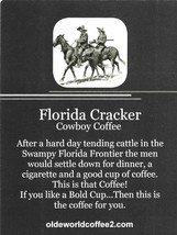 Florida Cracker Cowboy Coffee  - Fresh Roasted Coffee, Whole Bean, 1/2  ... - £8.64 GBP
