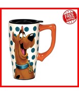 Charming 18 oz Scooby Doo Ceramic Travel Mug - Perfect for Hot &amp; Cold Dr... - $39.93 CAD