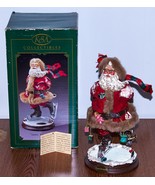Christmas Santa Musical Figurine KSA &quot;Santa Ice Capades&quot; Box Works Retir... - £11.71 GBP