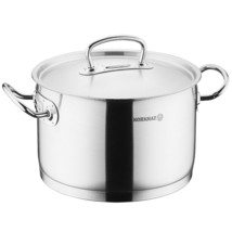 Korkmaz Proline Professional Series 6.2 Liter Stainless Steel Casserole with Li - £97.66 GBP