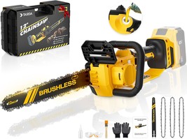 12-Inch Brushless Chainsaw For Dewalt 20V Battery(No Battery), Mini, Bare Tool - £97.68 GBP