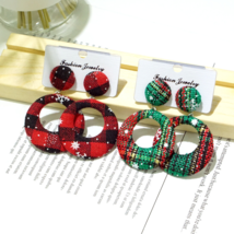 Women&#39;s Fashion Earring Geometry Round Earrings  Christmas Earrings - £4.01 GBP