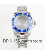 40mm NH35 Case and Polish Oyster Bracelet Stainless steel With Sapphire ... - $73.99