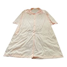 Vanity Fair USA Light Pink 1/2 Sleeve Button Night Robe Nightgown Housec... - £21.95 GBP